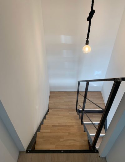 Escalier double limon à La Moutonne