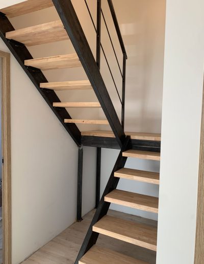 Escalier double limon à La Moutonne