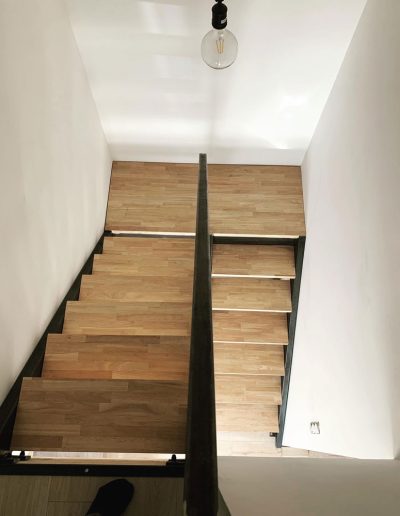 Escalier double limon à La Moutonne