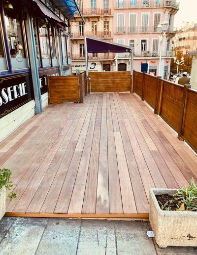 Terrasse en bois à Toulon