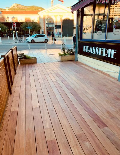 Terrasse en bois à Toulon